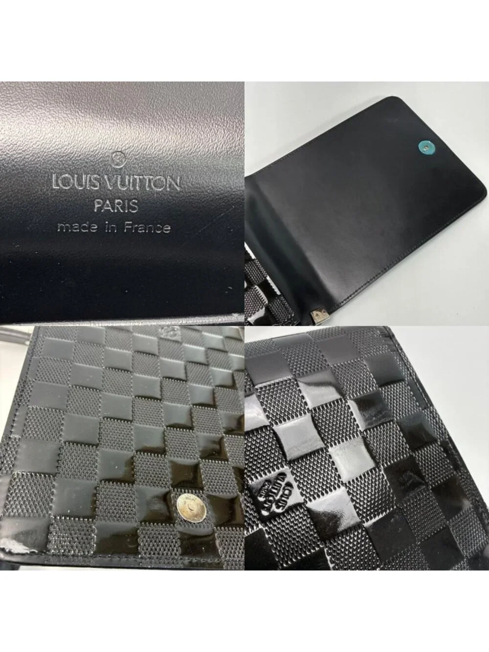 Louis Vuitton Damier Vernis Club Noir Bag